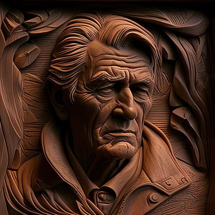 3D model John Whitcomb American artist (STL)